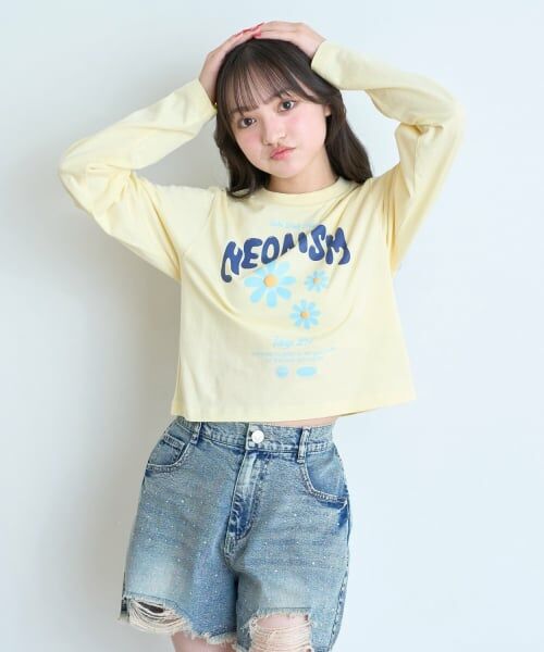 Lovetoxic / ラブトキシック Tシャツ | 【7days/綿100%/GOODPRICE】フラワーロゴ長袖Tシャツ | 詳細2