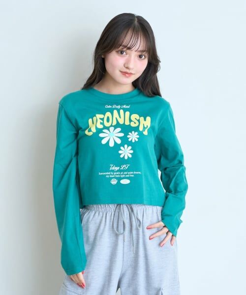 Lovetoxic / ラブトキシック Tシャツ | 【7days/綿100%/GOODPRICE】フラワーロゴ長袖Tシャツ | 詳細5