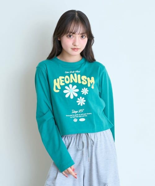 Lovetoxic / ラブトキシック Tシャツ | 【7days/綿100%/GOODPRICE】フラワーロゴ長袖Tシャツ | 詳細6