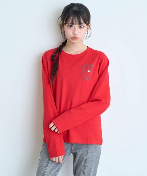 Lovetoxic / ラブトキシック Tシャツ | 【7days/綿100%/GOODPRICE】デカクマ長袖Tシャツ | 詳細1