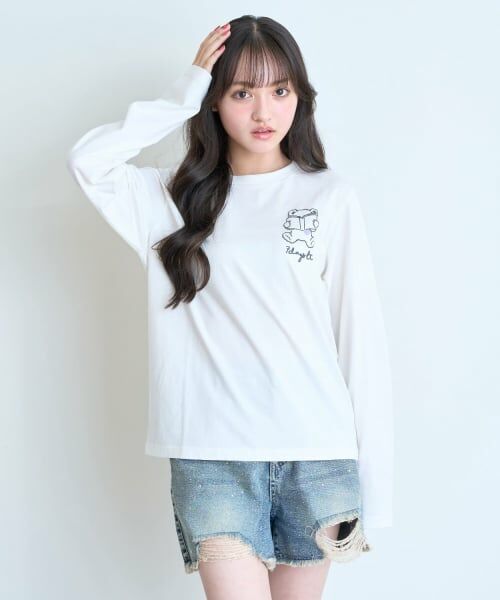 Lovetoxic / ラブトキシック Tシャツ | 【7days/綿100%/GOODPRICE】デカクマ長袖Tシャツ | 詳細4