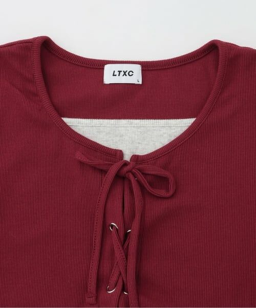 Lovetoxic / ラブトキシック Tシャツ | 【抗菌防臭】レースアップテレコ長袖T▼ | 詳細2