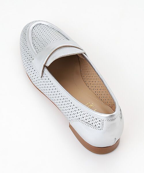 Luca Grossi / ルカ グロッシ フラットシューズ | パンチングレザーフラットローファー | 詳細5