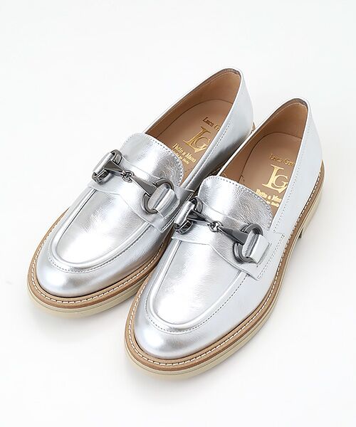 Luca Grossi / ルカ グロッシ フラットシューズ | ソフトレザービットローファー（SV）