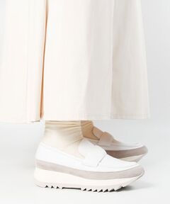 Luca Grossi / ルカ グロッシ フラットシューズ | ソフトレザーシャークソールローファー