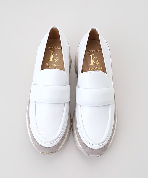 Luca Grossi / ルカ グロッシ フラットシューズ | ソフトレザーシャークソールローファー | 詳細1