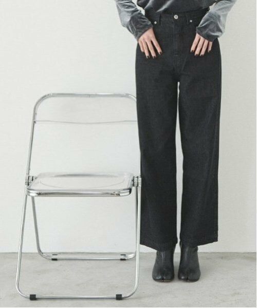 LUKU nari / ルクナーリ その他パンツ | デニムワイドパンツ（黒）