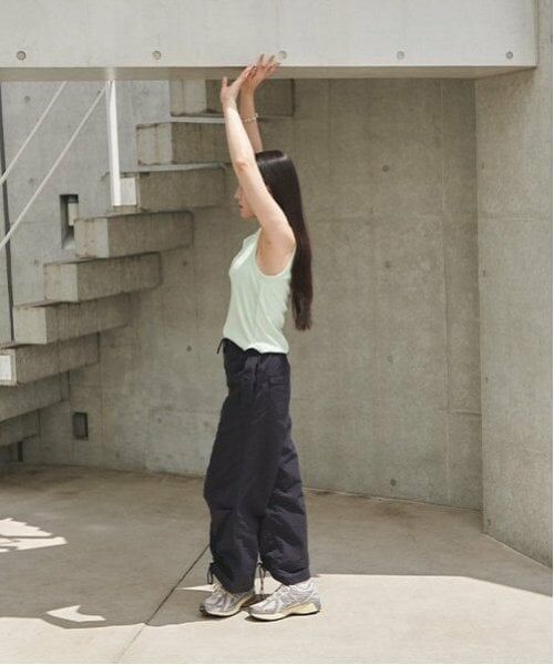 LUKU nari / ルクナーリ その他パンツ | シャーリングワイドパンツ | 詳細2