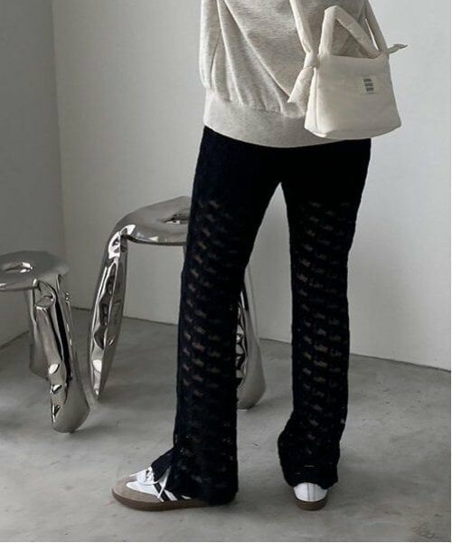 LUKU nari / ルクナーリ その他パンツ | レースフレアパンツ | 詳細5