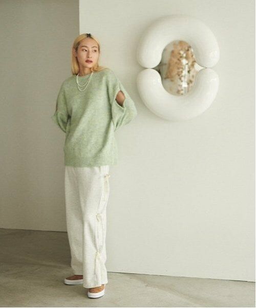 LUKU nari / ルクナーリ その他パンツ | サイドリボンタックパンツ | 詳細1