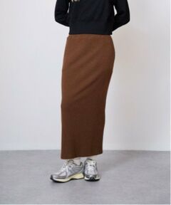 LUKU nari / ルクナーリ ミニ・ひざ丈スカート | カットリブタイトスカート