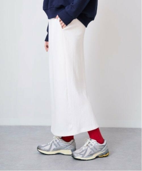 LUKU nari / ルクナーリ ミニ・ひざ丈スカート | カットリブタイトスカート | 詳細2