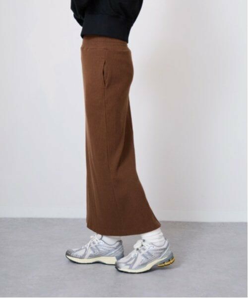 LUKU nari / ルクナーリ ミニ・ひざ丈スカート | カットリブタイトスカート | 詳細6