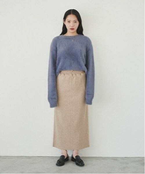 LUKU nari / ルクナーリ ミニ・ひざ丈スカート | カットリブタイトスカート | 詳細7