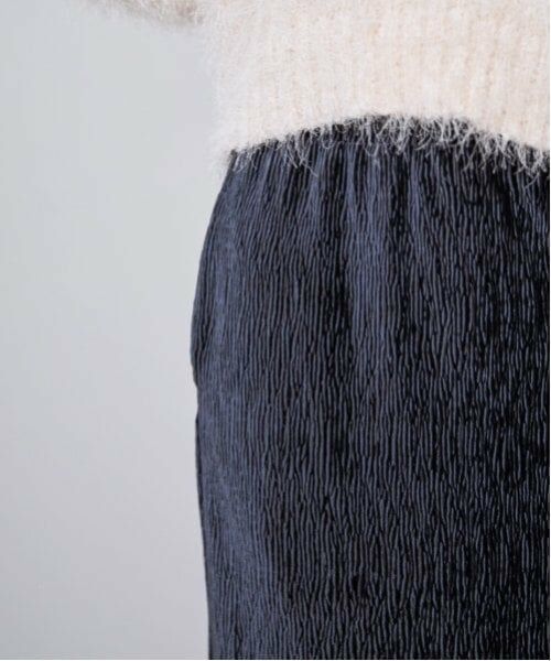 LUKU nari / ルクナーリ ミニ・ひざ丈スカート | ベロアプリーツスカート | 詳細3