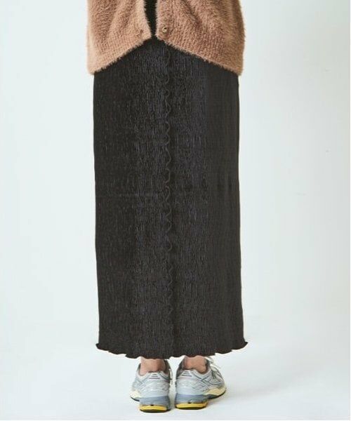 LUKU nari / ルクナーリ ミニ・ひざ丈スカート | ベロアプリーツスカート | 詳細4