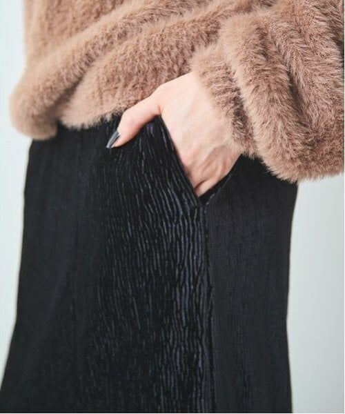 LUKU nari / ルクナーリ ミニ・ひざ丈スカート | ベロアプリーツスカート | 詳細6