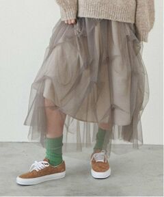 LUKU nari / ルクナーリ ミニ・ひざ丈スカート | チュールボリュームスカート