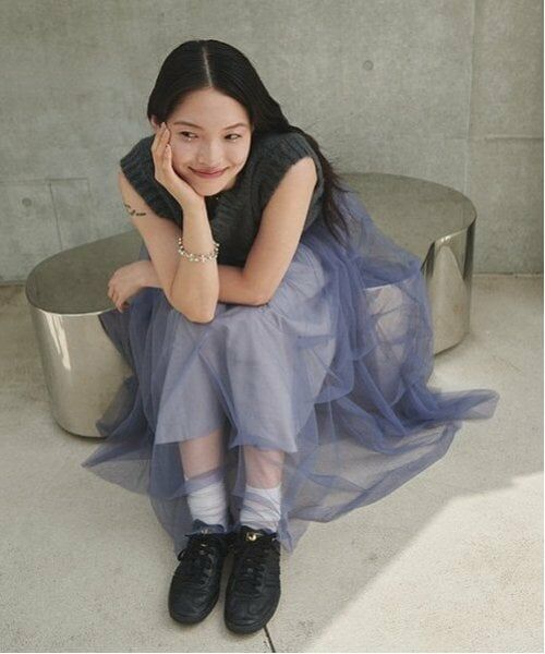 LUKU nari / ルクナーリ ミニ・ひざ丈スカート | チュールボリュームスカート | 詳細5