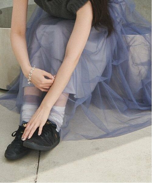 LUKU nari / ルクナーリ ミニ・ひざ丈スカート | チュールボリュームスカート | 詳細6