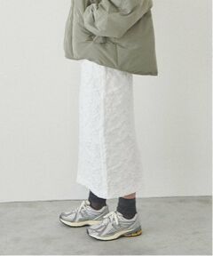 LUKU nari / ルクナーリ ミニ・ひざ丈スカート | 花ジャガードタイトスカート