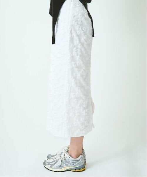 LUKU nari / ルクナーリ ミニ・ひざ丈スカート | 花ジャガードタイトスカート | 詳細4