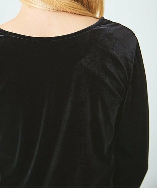 LUKU nari / ルクナーリ Tシャツ | ベロアスパンコールプルオーバー | 詳細11