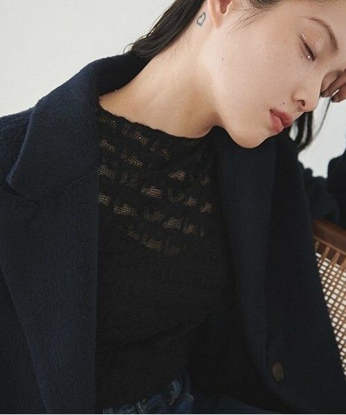 LUKU nari / ルクナーリ Tシャツ | リボンレーストップス | 詳細1