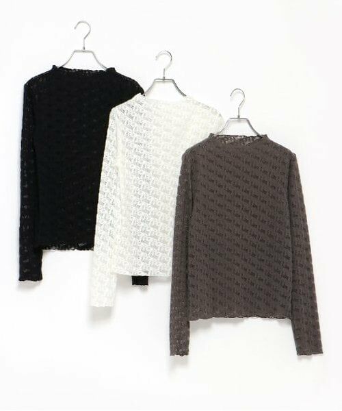 LUKU nari / ルクナーリ Tシャツ | リボンレーストップス | 詳細3