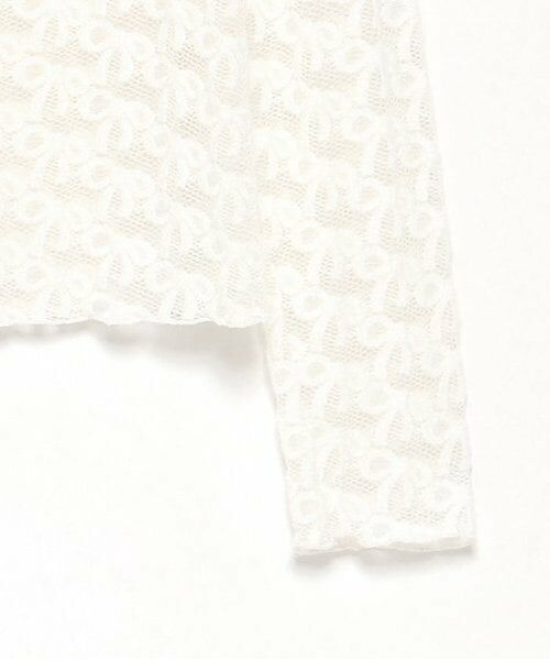 LUKU nari / ルクナーリ Tシャツ | リボンレーストップス | 詳細7