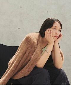 LUKU nari / ルクナーリ ニット・セーター | シャギーニュアンスカーディガン