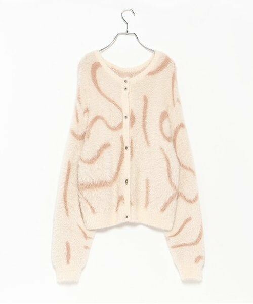 LUKU nari / ルクナーリ ニット・セーター | シャギーニュアンスカーディガン | 詳細4