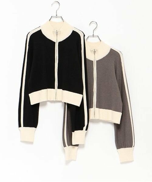 LUKU nari / ルクナーリ ニット・セーター | スタンドラインZIPニット | 詳細6