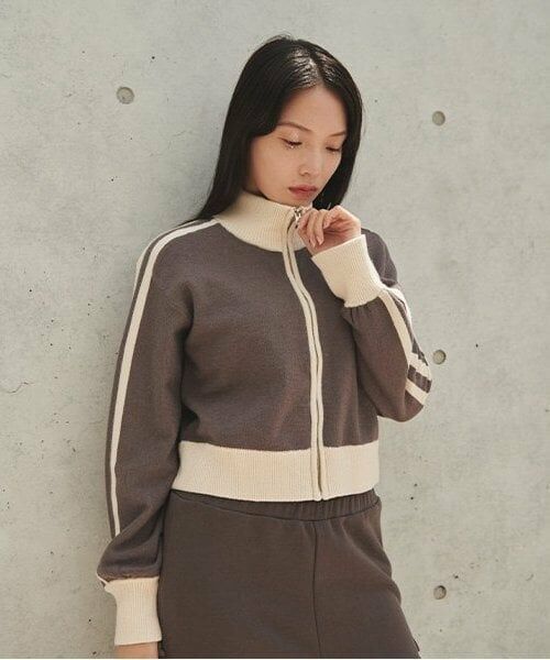 LUKU nari / ルクナーリ ニット・セーター | スタンドラインZIPニット | 詳細13
