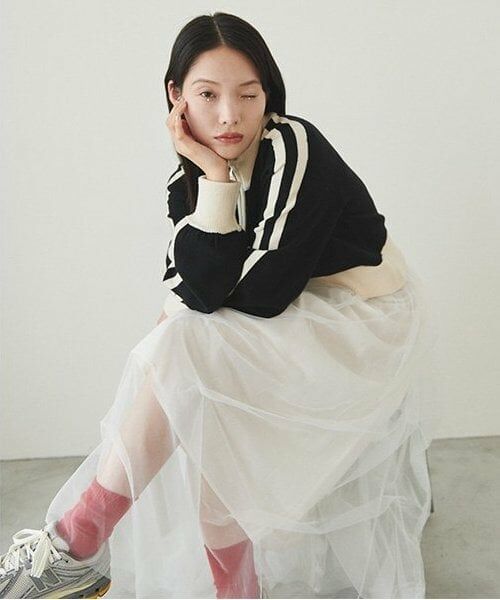 LUKU nari / ルクナーリ ニット・セーター | スタンドラインZIPニット | 詳細26