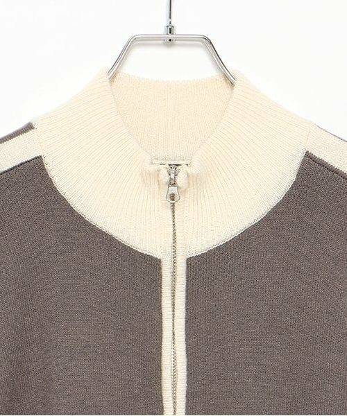 LUKU nari / ルクナーリ ニット・セーター | スタンドラインZIPニット | 詳細21