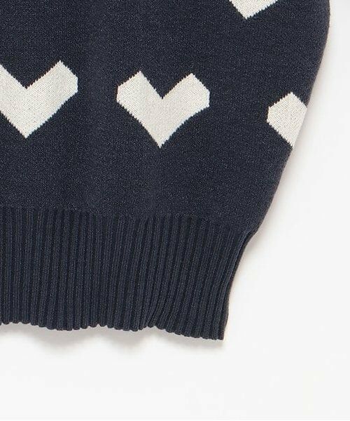 LUKU nari / ルクナーリ ニット・セーター | ハート柄ニットプルオーバー | 詳細12