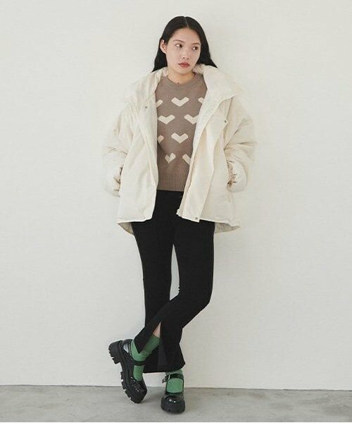 LUKU nari / ルクナーリ ニット・セーター | ハート柄ニットプルオーバー | 詳細19