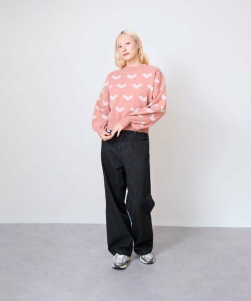 LUKU nari / ルクナーリ ニット・セーター | ハート柄ニットプルオーバー | 詳細20