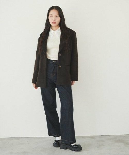 LUKU nari / ルクナーリ ニット・セーター | エリ刺繍ニットプルオーバー | 詳細7