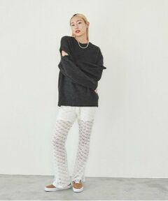 LUKU nari / ルクナーリ ニット・セーター | MIX編みニットプルオーバー