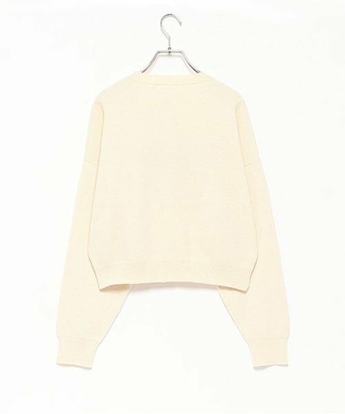 LUKU nari / ルクナーリ ニット・セーター | 刺繍ロゴニットプルオーバー | 詳細11