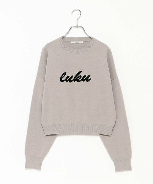 LUKU nari / ルクナーリ ニット・セーター | 刺繍ロゴニットプルオーバー | 詳細8