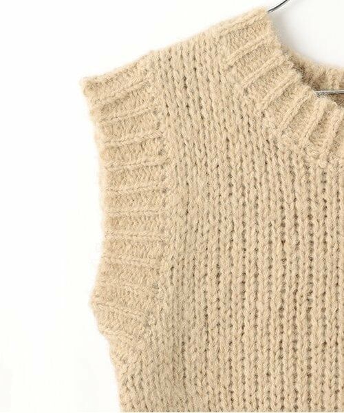 LUKU nari / ルクナーリ ニット・セーター | ショートニットベスト | 詳細3