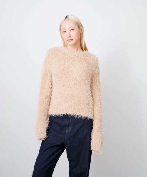 LUKU nari / ルクナーリ ニット・セーター | フリンジニットプルオーバー（ベージュ）
