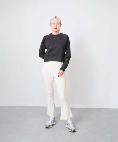 LUKU nari / ルクナーリ スウェット | ラインストーン裏毛プルオーバー | 詳細1