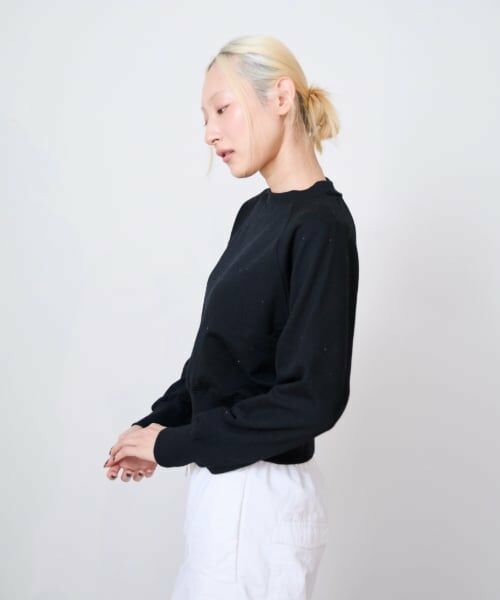 LUKU nari / ルクナーリ スウェット | ラインストーン裏毛プルオーバー | 詳細3