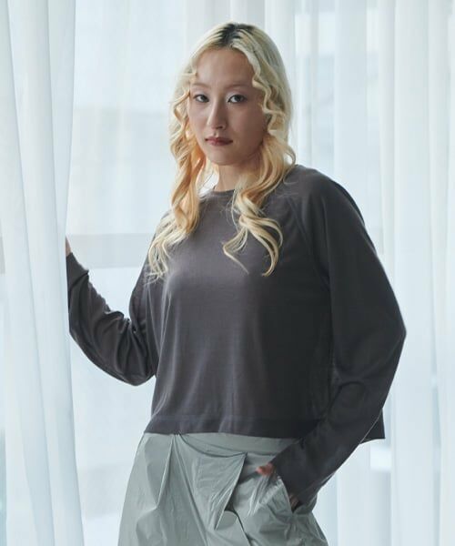 LUKU nari / ルクナーリ Tシャツ | シアーラグランLST（黒）