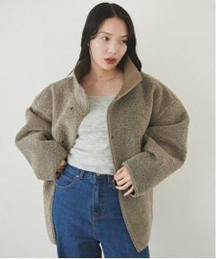 リバーシブルボアブルゾン