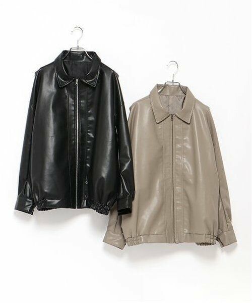 LUKU nari / ルクナーリ ブルゾン | 合皮ジャケット | 詳細11